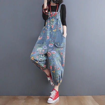 Floral Cargo Jumpsuit
