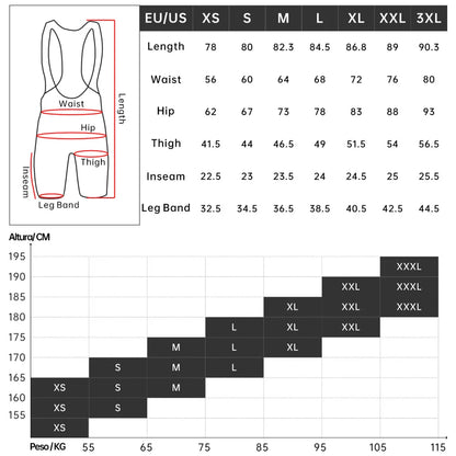 RION Padded Cycling Bib Shorts