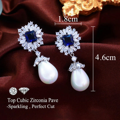 Square Drop Earrings