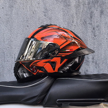 ORZ-B08A Glossy Mecha Racing Helmet