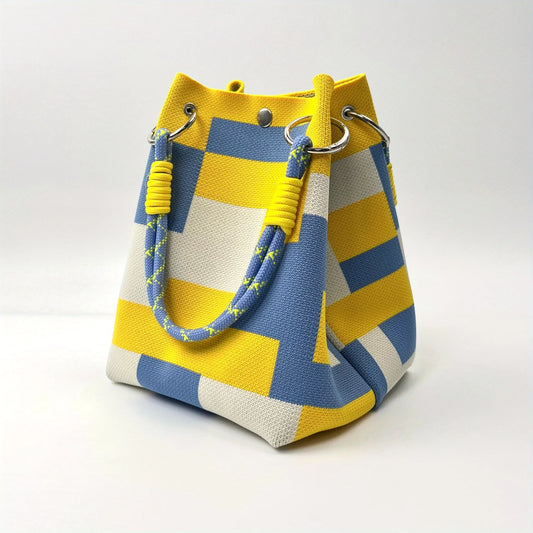 Vintage Floral Knit Handbag