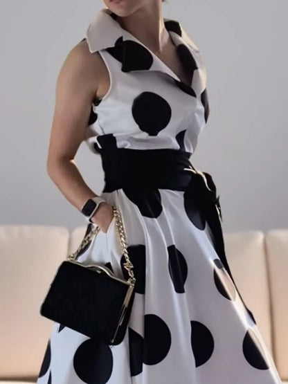 Prom Evening Polka Dot Dress