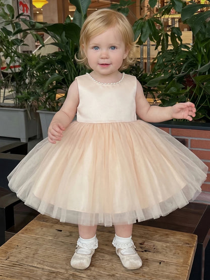 Red Tulle Flower Girl Dress