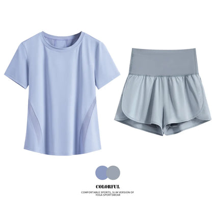Women Summer Breathable Short Sports Set