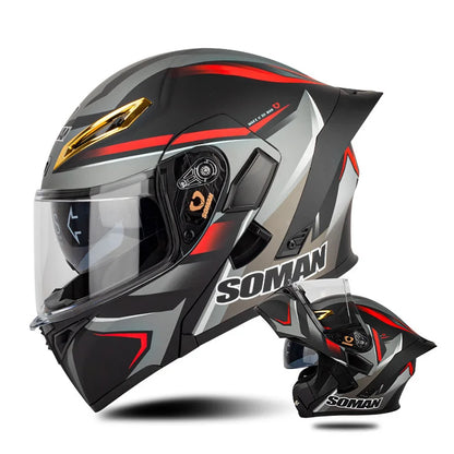 Quick-Release Dual-Lens Modular Helmet