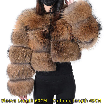 Raccoon Dog Fur Jacket