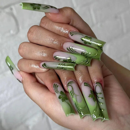 Leopard Cherry Press-On Nails