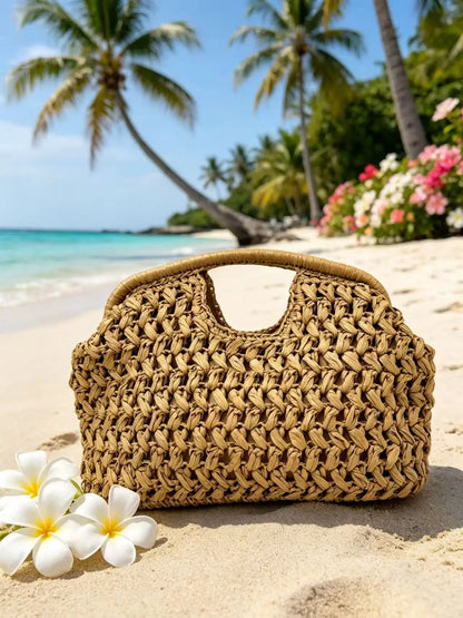 Handwoven Basket Weave Clutch