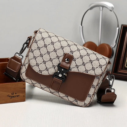 PU Leather Saddle Crossbody Bag