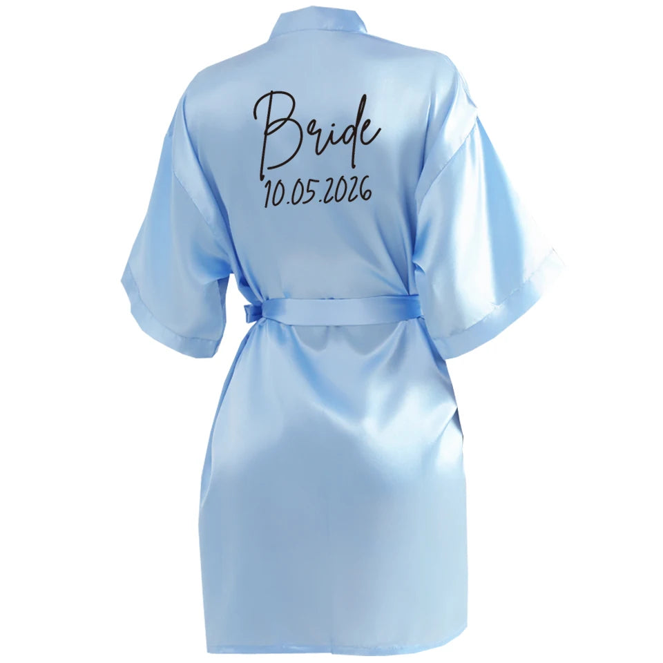 Satin Elegant Mini Robe