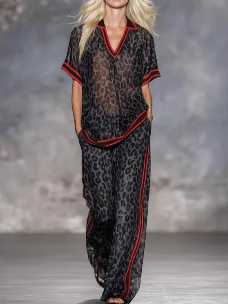 Leopard Lounge Set