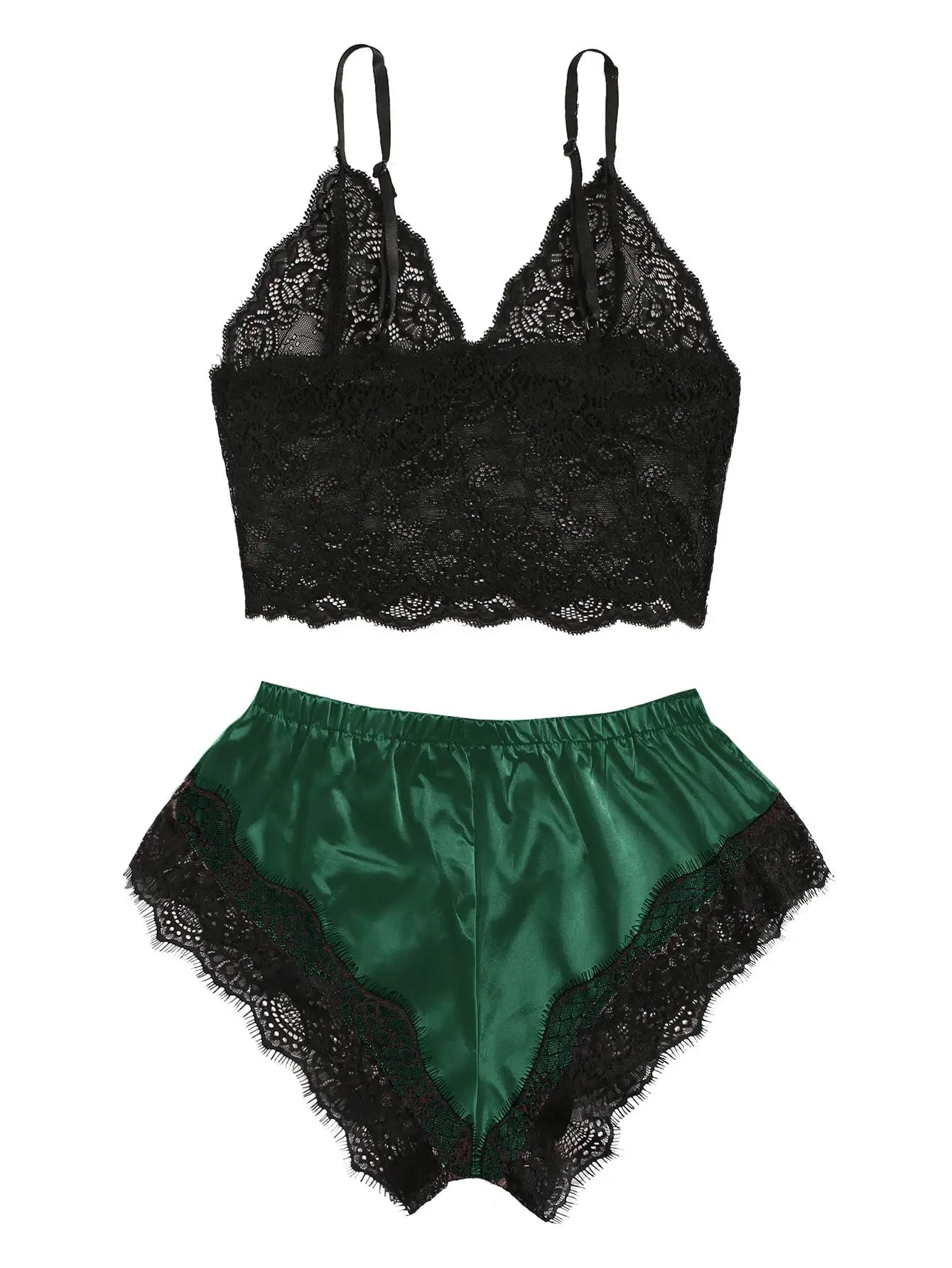 Women's Lace 2-Piece Pajama Set