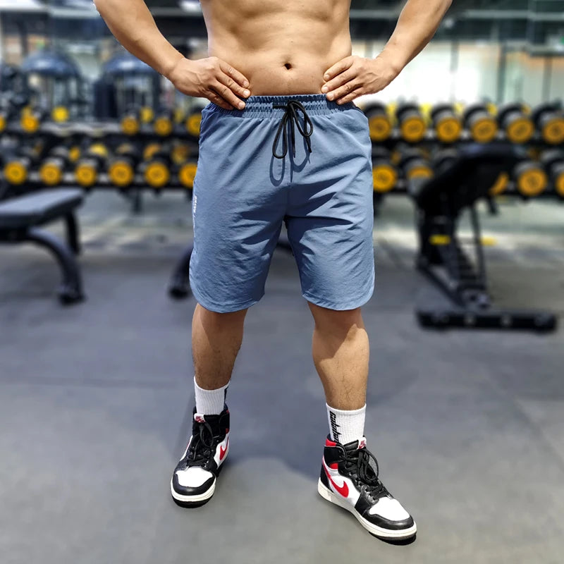 Zipper Pocket Bodybuilding Running Shorts