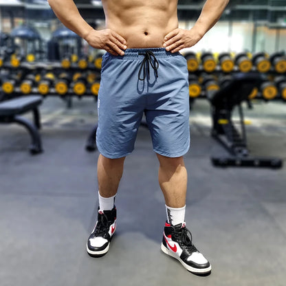 Zipper Pocket Bodybuilding Running Shorts