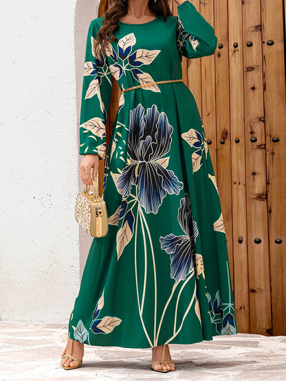 Flowy Silhouette Maxi Dress