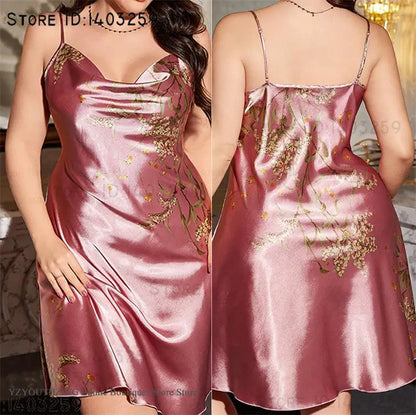 Floral Satin Nightdress