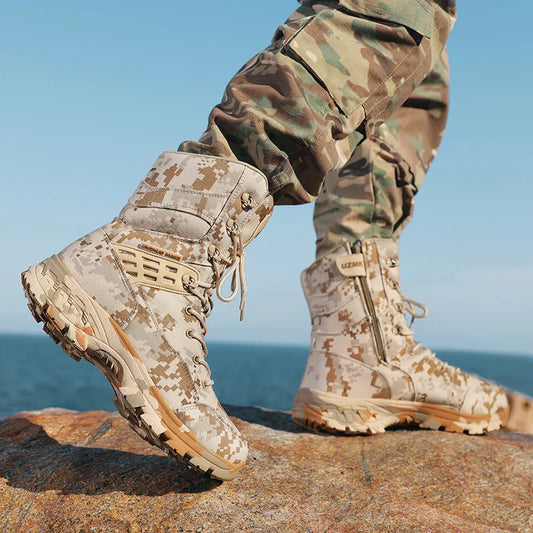 Camouflage Waterproof Trekking Boots