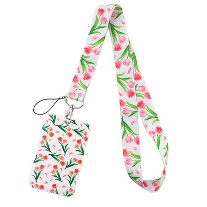 Sakura Cherry Blossoms Flower lanyard