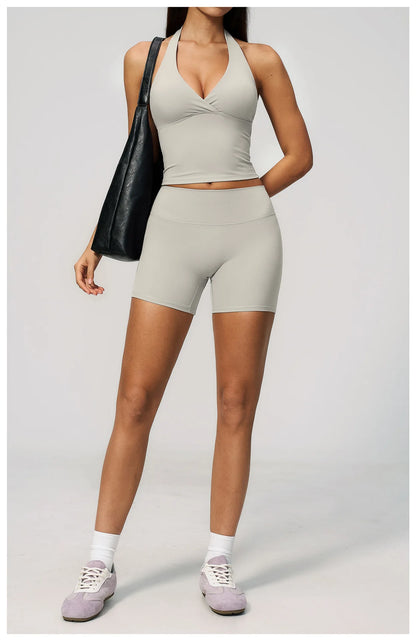 Hanging Neck Yoga Tops Sports