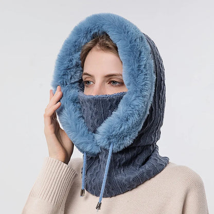Knitted Windproof Ski Cap