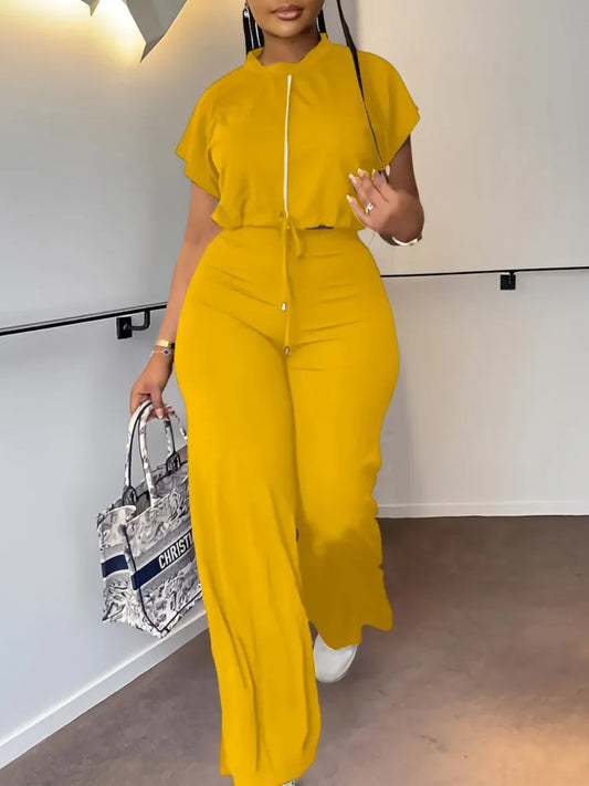 Summer Round Neck Top Set