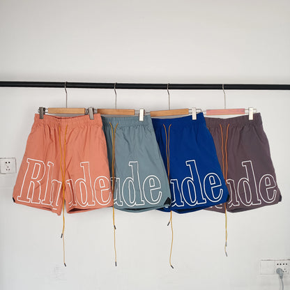 Letter Print Hip-Hop Beach Shorts