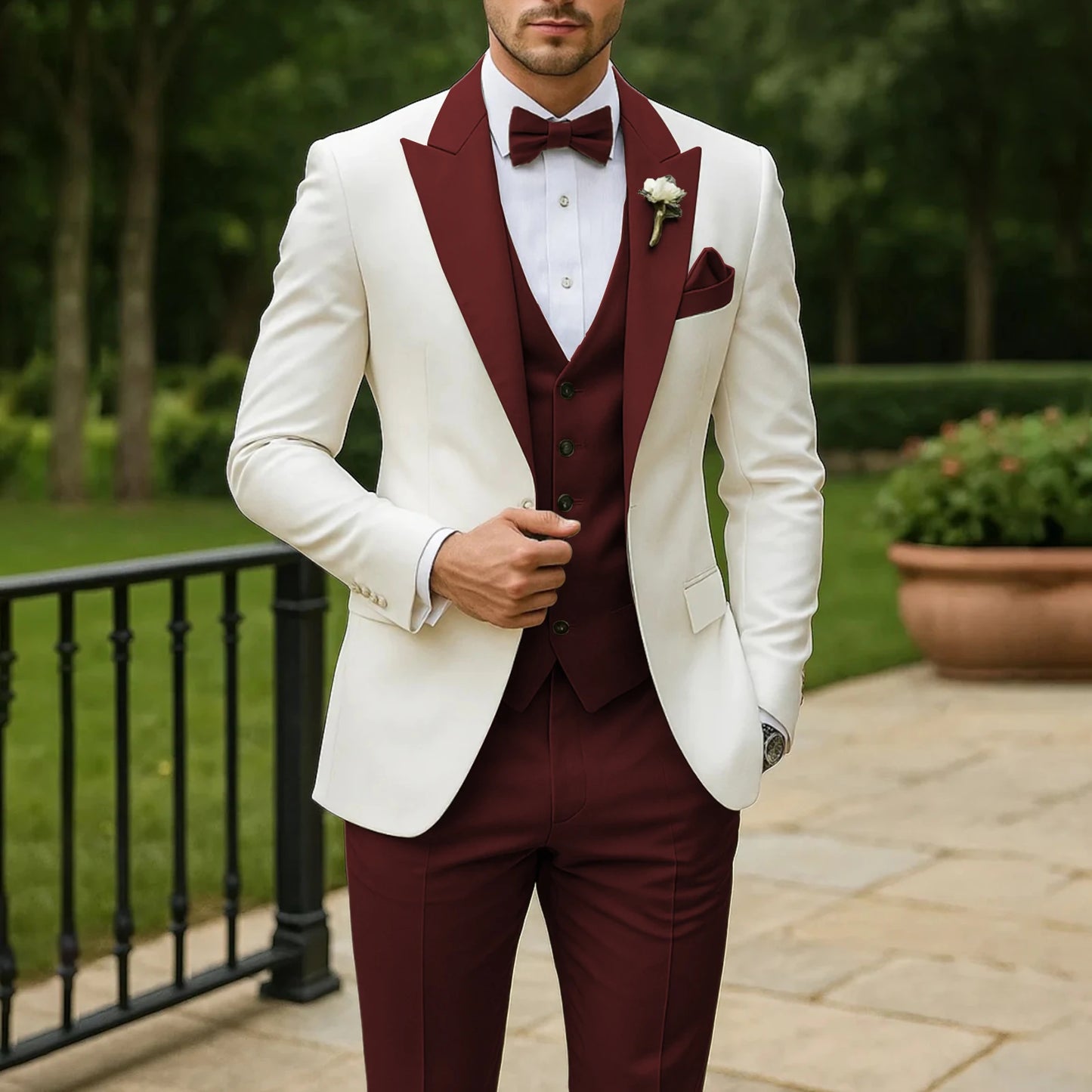 Formal Groom Groomsman Wedding Suit