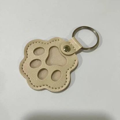 Dog Hair Collector Keychain Leather