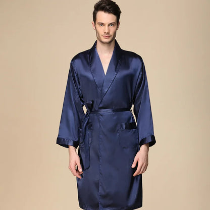 Satin Plus-Size Pajama Bathrobe