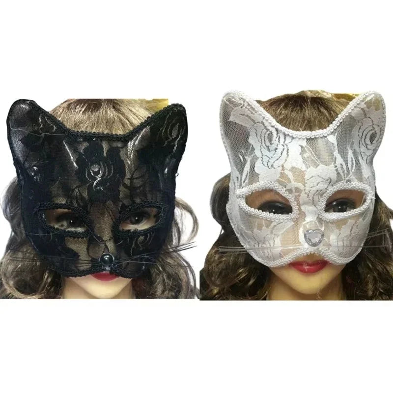 Lace Cat Face Masquerade Mask