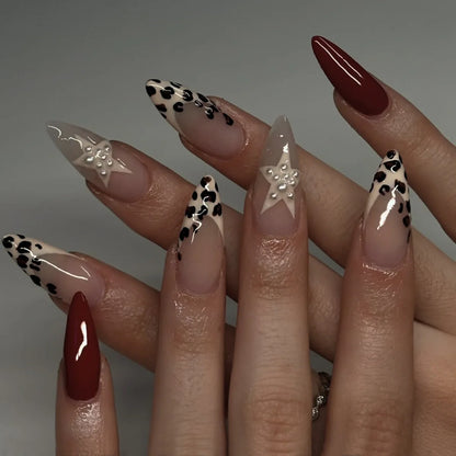 24Pcs French Ballerina Nail Tips