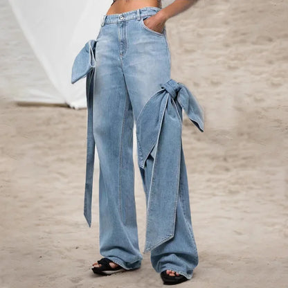 Women’s Bow Denim Pants