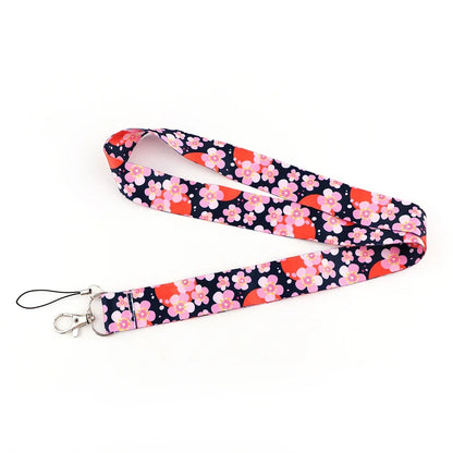 Sakura Cherry Blossoms Flower lanyard