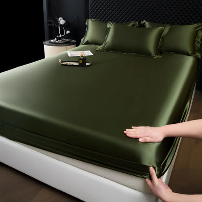 3-Piece Luxury Mulberry Silk Bed Sheet Set