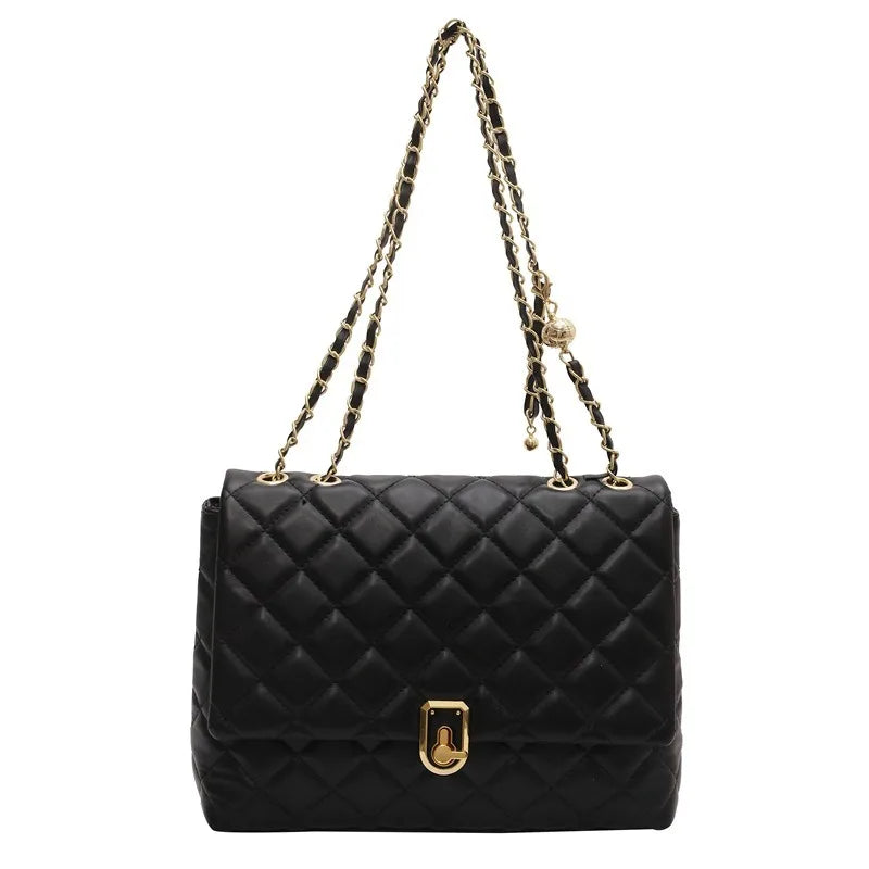 Diamond Pattern Shoulder Bag