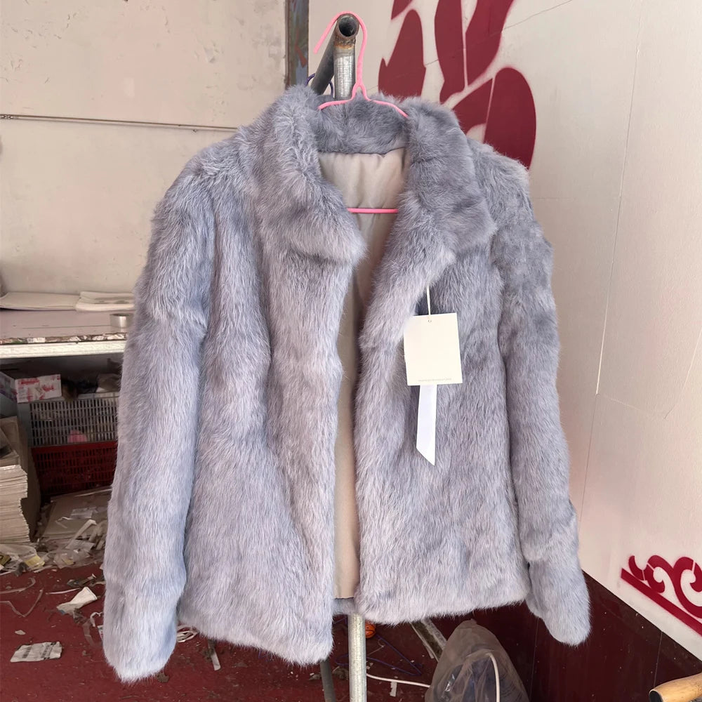 Rabbit Fur Bolero Jacket