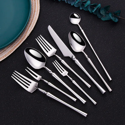 Metal Solid Color Spoon Set