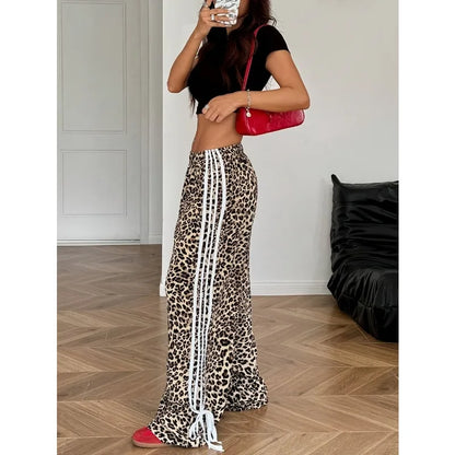 Leopard Wide Jeans