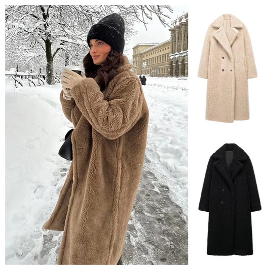 Lamb Wool Long Coat