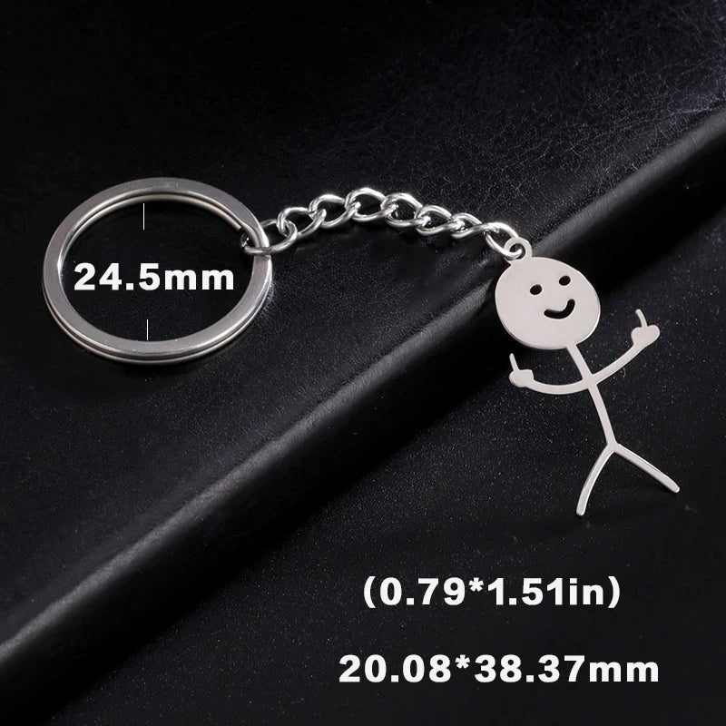 Teamer Funny Middle Finger Stickman