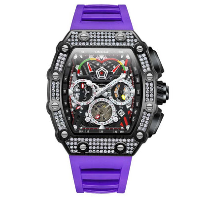 Multifunctional Barrel Quartz Watch
