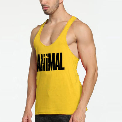 ANIMAL Letter Printed Gym Clothing