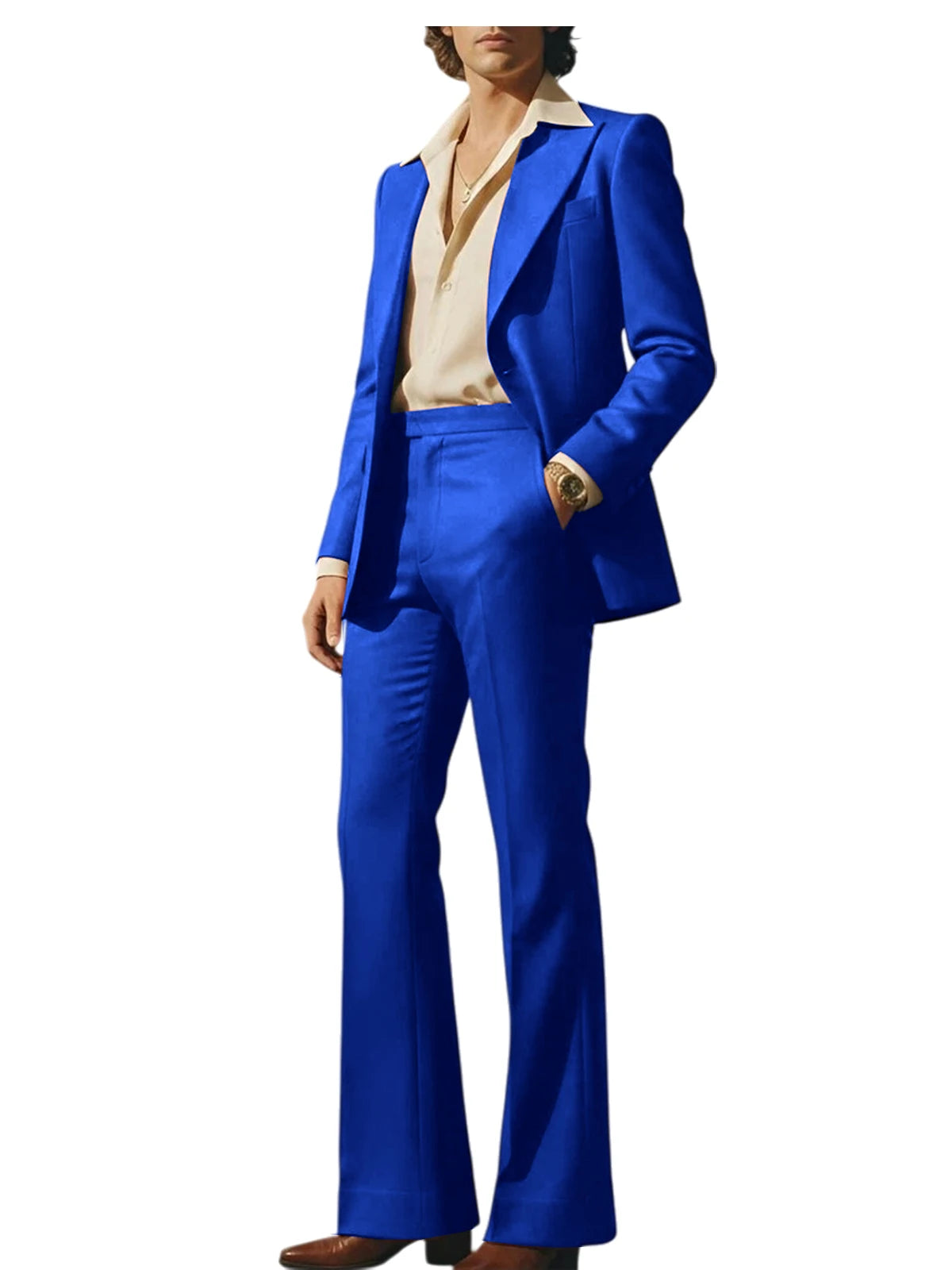 Slim Fit Peak Lapel Suit