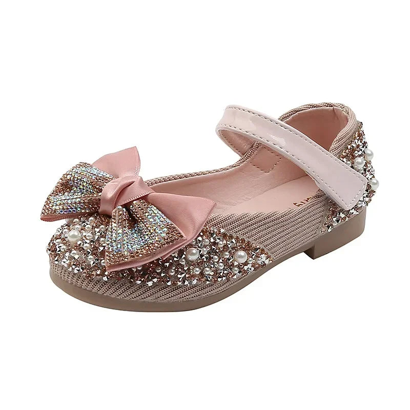 Pearl Rhinestone Thong Sandals