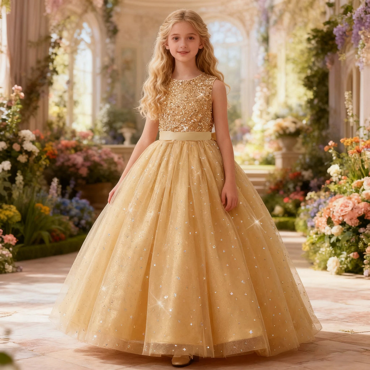 Floral Tulle Dress