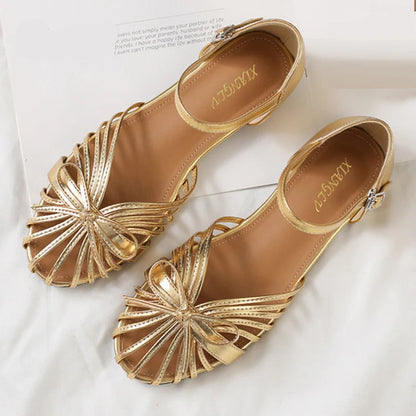 Boho Butterfly-Knot Flat Sandals