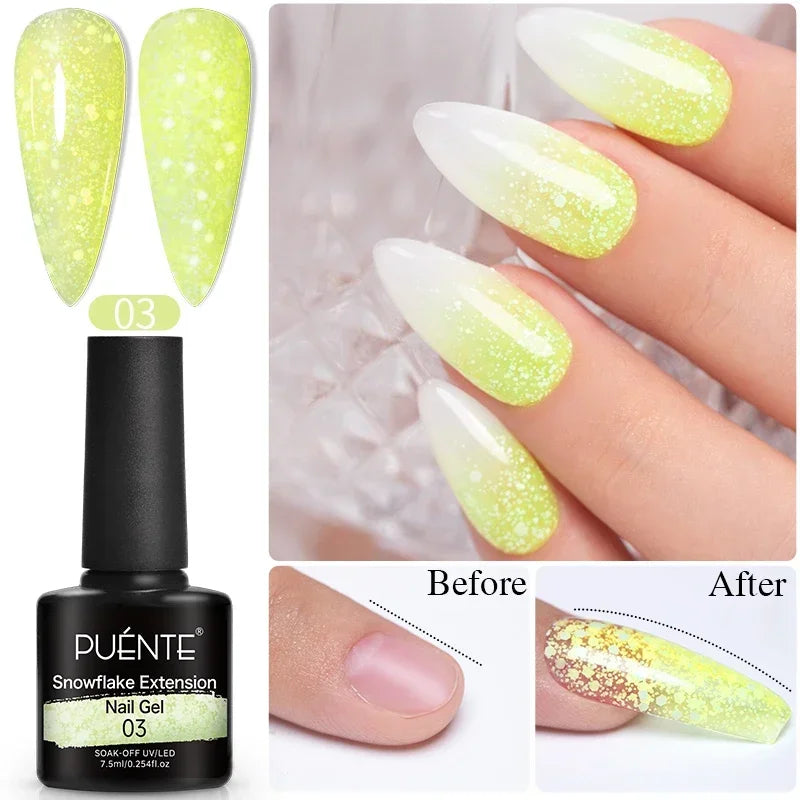 PUENTE Glitter Poly Nail Gel