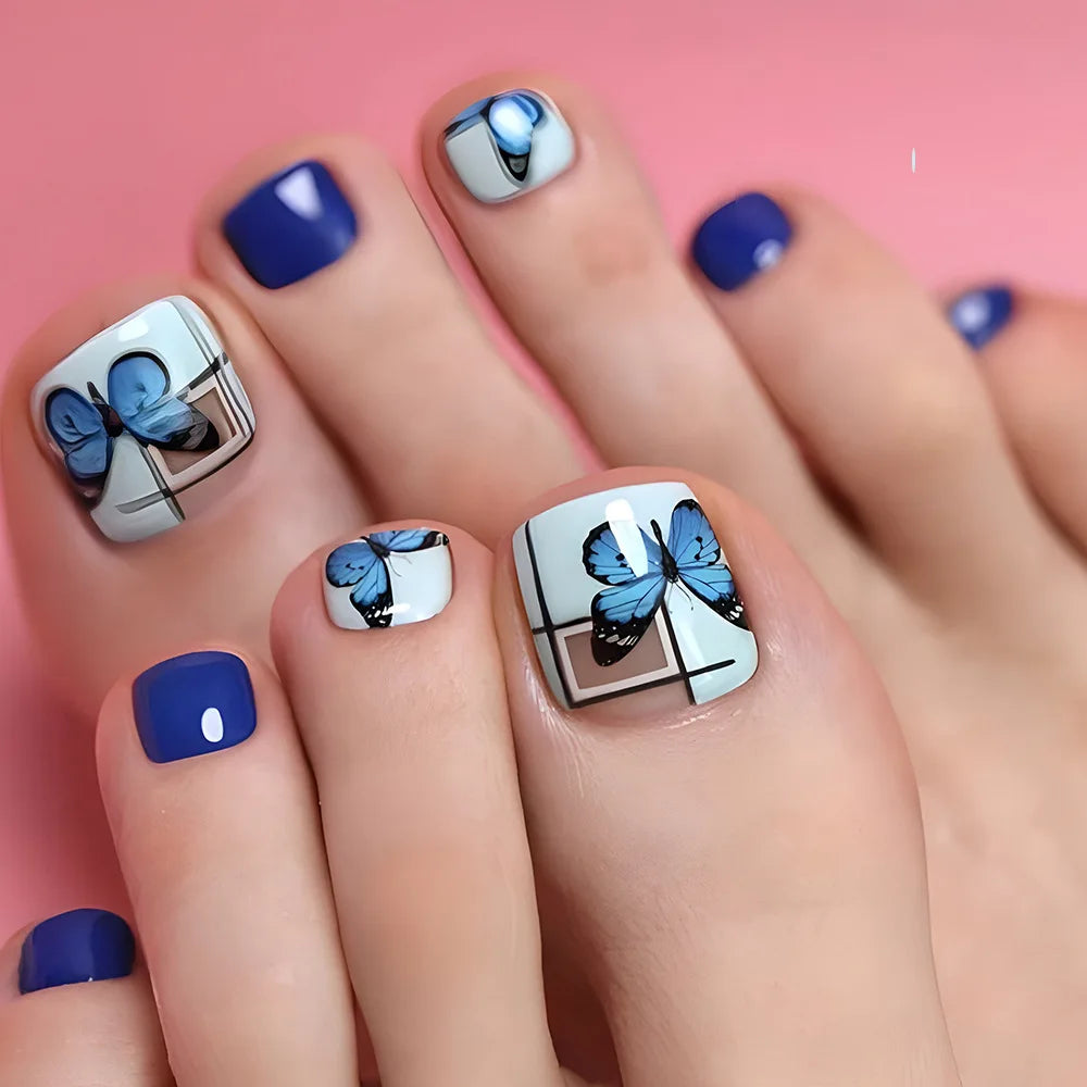 Toe Press-On Nail Set