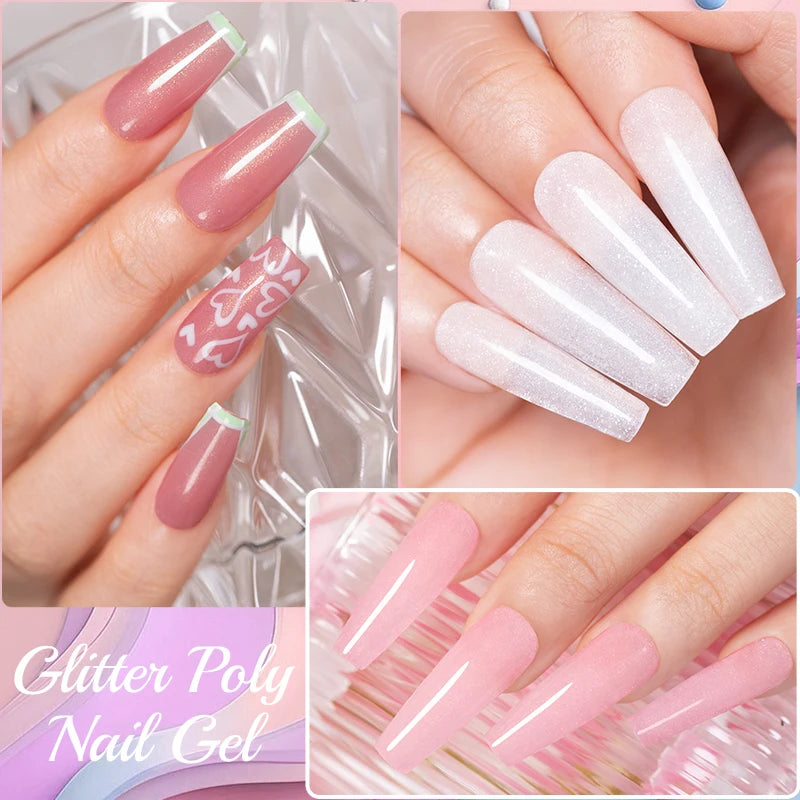 PUENTE Glitter Poly Nail Gel