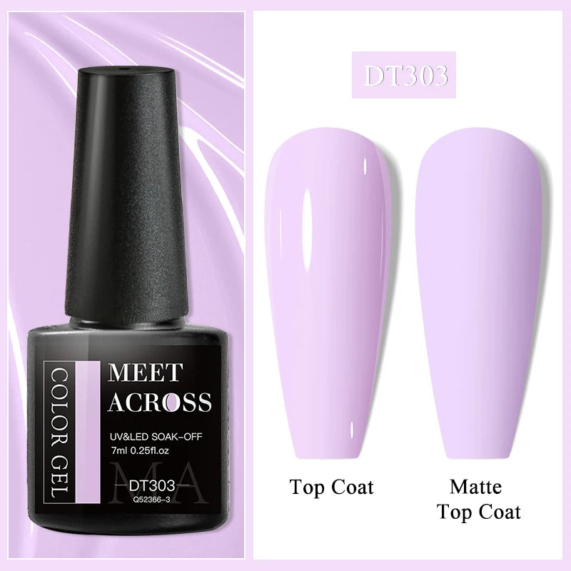 MEET ACROSS Matte Gel Polish